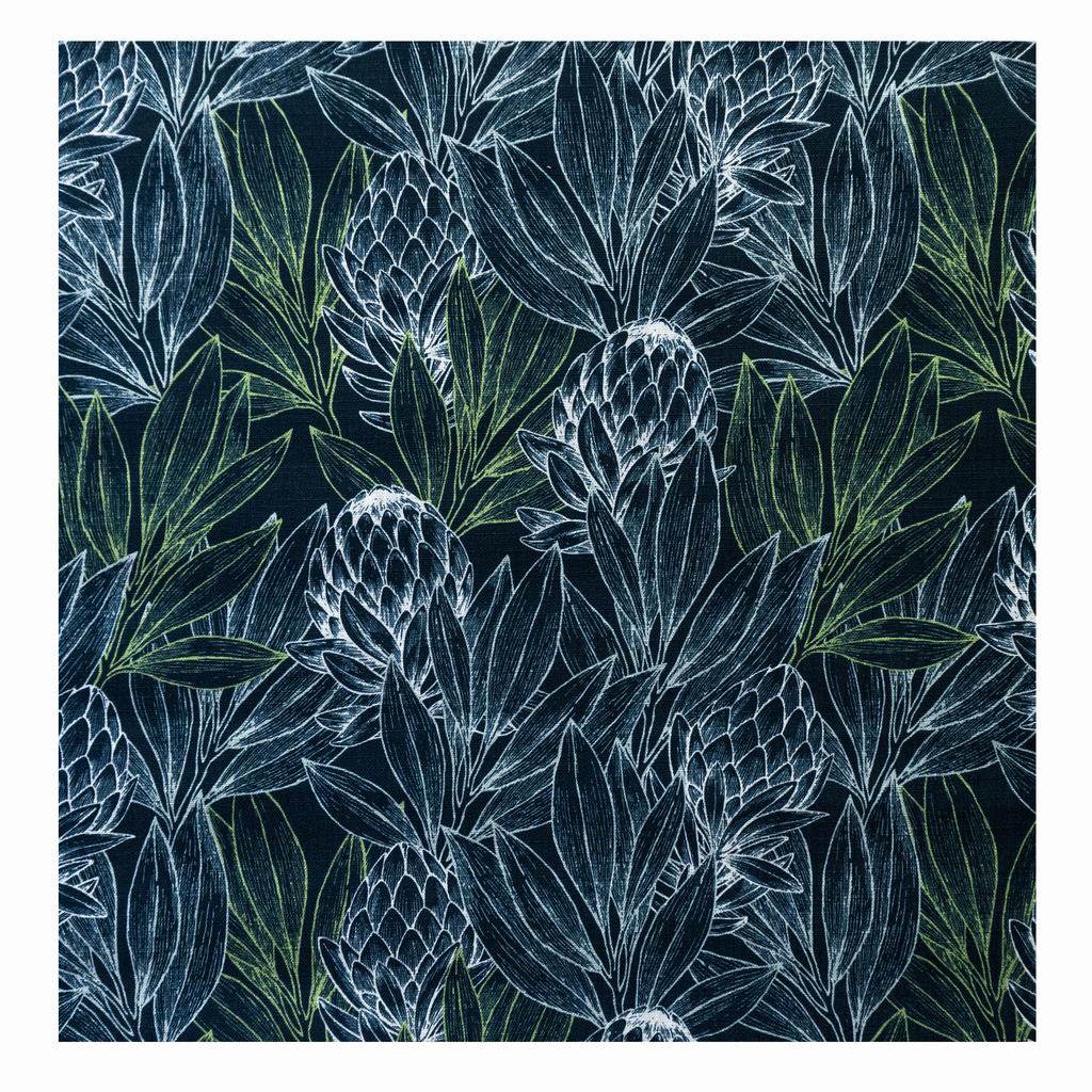 LC2DSG5F5-1.jpg 140CM SECRET GARDEN LINEN PROTEA FOREST TEAL - Image 1