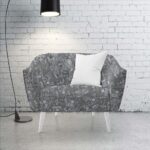 140CM PRINTED VINYL-LIGHT GREY - Image 2