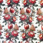 150CM PRINTED VINYL - BOTANICAL PROTEA - Image 2
