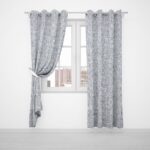 CELESTE BLACKOUT EYELET CURTAIN 230X220 - SMOKE - Image 2