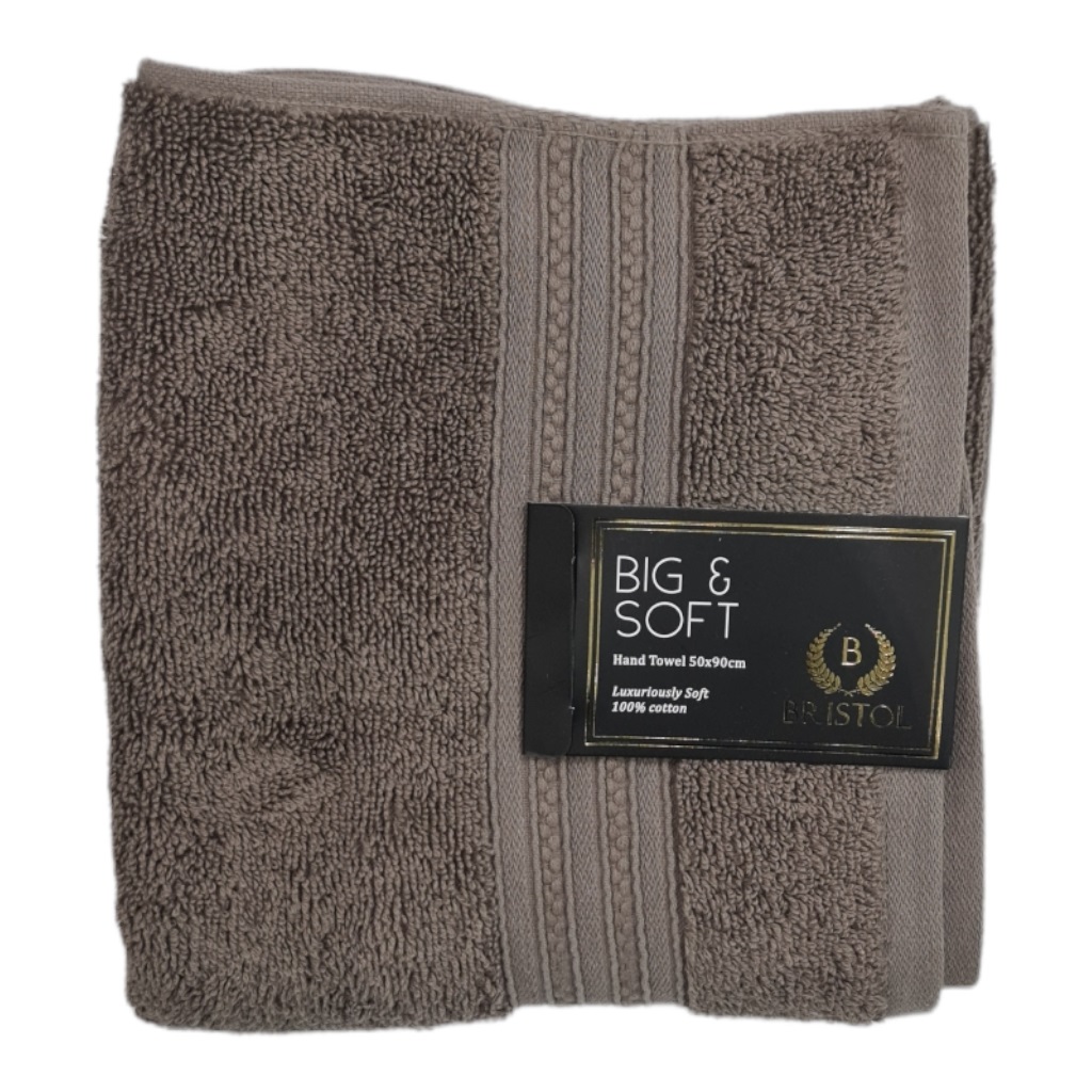 SLHT5FBR.jpg BIG & SOFT LUXURY HAND TOWEL BROWN - Image 1