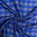115cm Printed Poly Cotton Intersect Purple - Image 2
