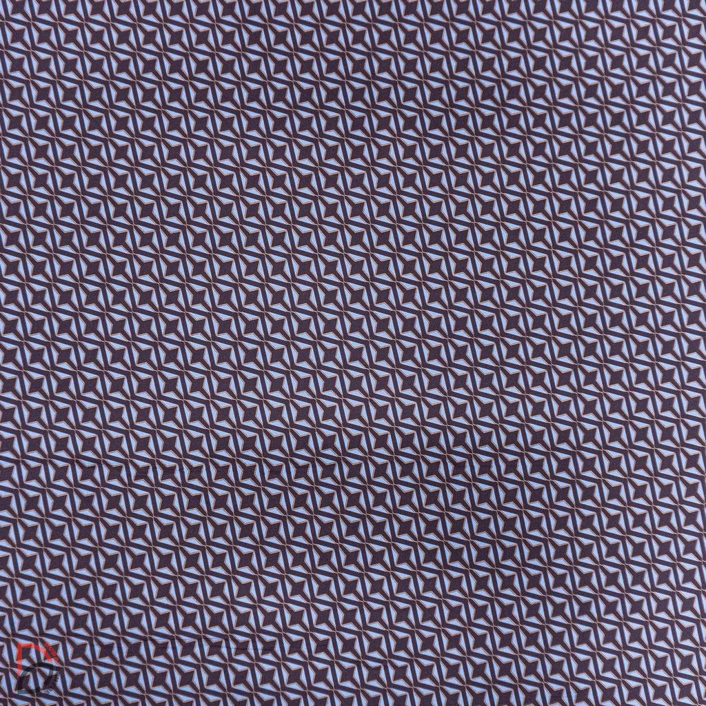 115PPC5F340231-1.jpg 115cm Printed Poly Cotton Starburst Chocolate - Image 1