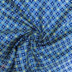 115cm Printed Poly Cotton SS Blue - Image 2