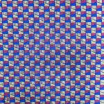115cm Printed Poly Cotton Midnight Gridlines