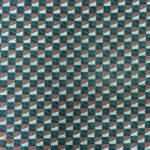 115cm Printed Poly Cotton Midnight Gridlines Green