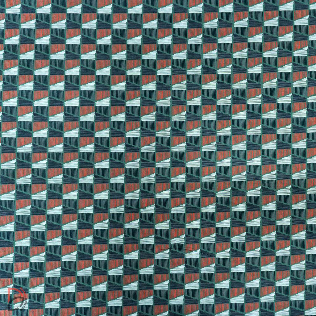 115PPC5F344231-1.jpg 115cm Printed Poly Cotton Midnight Gridlines Green - Image 1