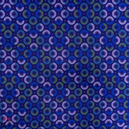 115cm Printed Poly Cotton Dot Pulse Purple
