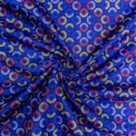 115cm Printed Poly Cotton Dot Pulse Blue - Image 2