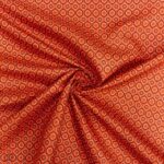 115cm Printed Poly Cotton Dotted Orange - Image 2
