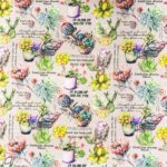 DIGITAL SLUB CLOTH (150CM) VELD BRIGHT LINEN