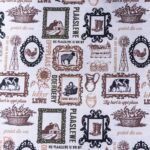 DIGITAL SLUB CLOTH (150CM) OPPIPLAAS CHOCOLATE