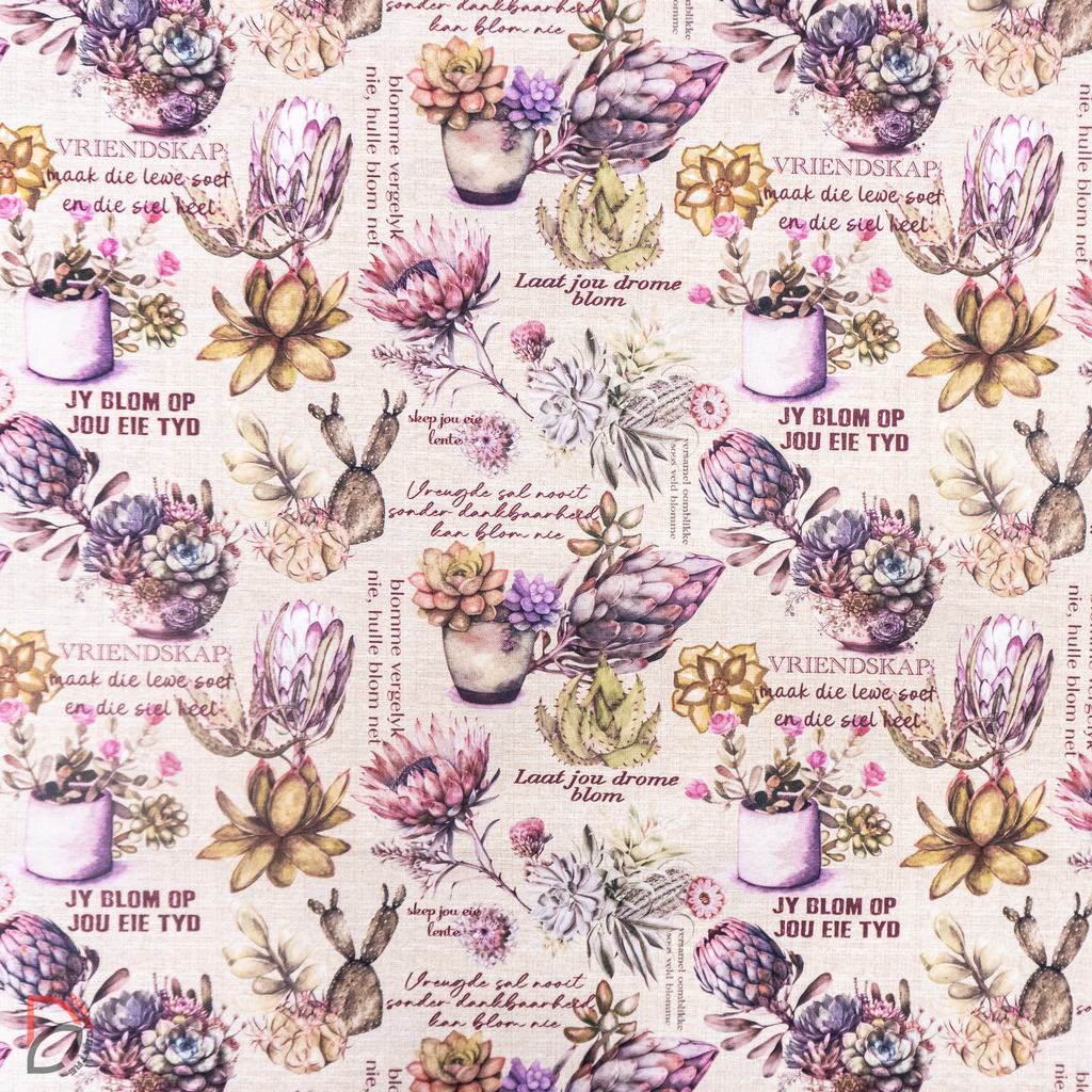 DIGITAL SLUB CLOTH (150CM) VELD PASTEL LINEN