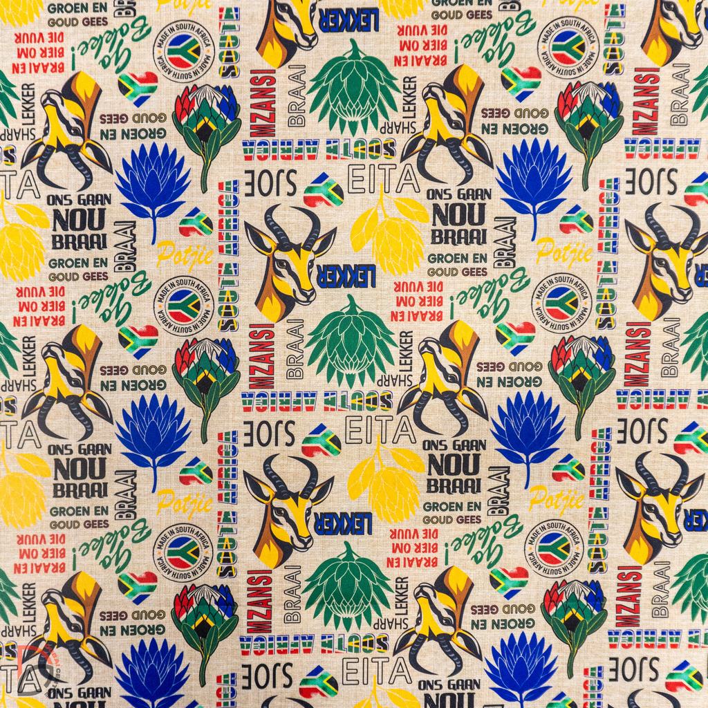 DIGITAL SLUB CLOTH (150CM) RUGBY SPIRIT NATURAL