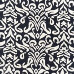 PRINTED CAPRI LINEN LOOK 25 BLACK&WHITE