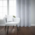 MARBLE LEAF SHEER TAPED 500X218CM - SILVER - Image 2