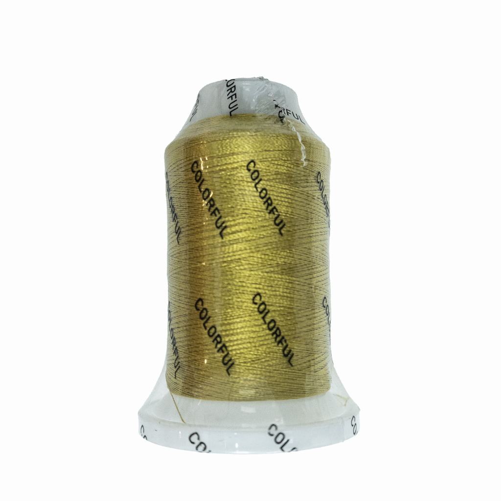 ETC5F1018231-1.jpg EMBROIDERY THREAD 1000M - GOLD - Image 1