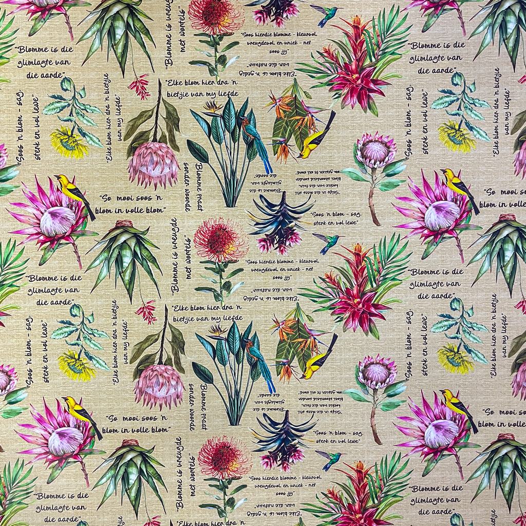 MP2DVINYL255F29231.jpg 150CM PRINTED VINYL - BLOMME NATURAL - Image 1