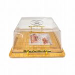 SQUARE BAMBOO TRAY W DOME - Image 2