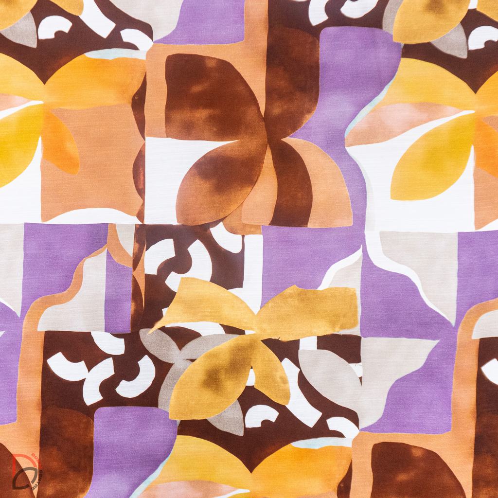 PAMB15F1231-2.jpg Printed Amber Linen - Image 1