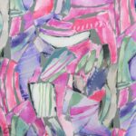 Printed Bubble Satin