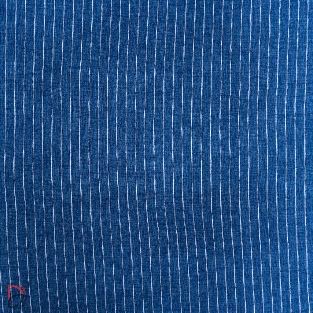 S262D645FNAVY231-2.jpg Lollis Linen Look Twill Stripe - Image 1