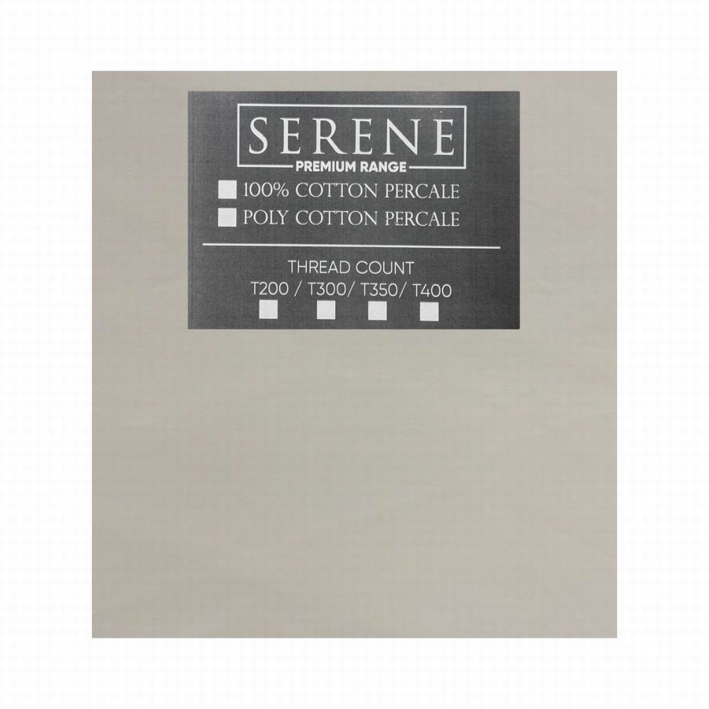SKDC5FCR231.jpg SERENE KING T200 POLY PERCALE DUVET COVER & 2P/C CREAM - Image 1