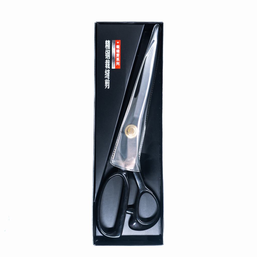 YDL002D2-1.jpg 12BLACK HANDLE YDL SCISSORS - Image 1